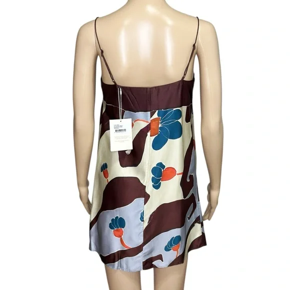 FAITHFULL THE BRAND Phylis Mini Dress, Mandraki Floral, XS/US2 - Picture 6 of 10